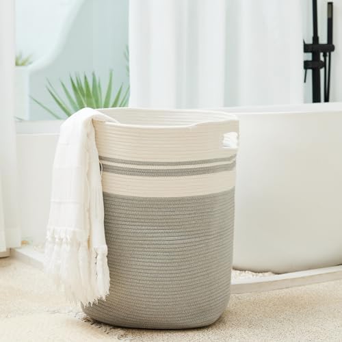 Casaphoria Woven Rope Laundry Hamper - Light Gray