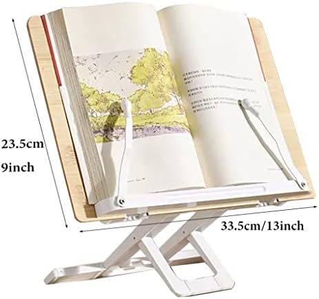 UHRLGHS Adjustable Cookbook Stand with Page Clips