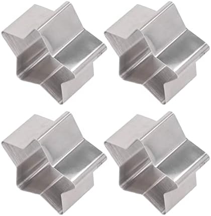 CEEKIES 4Pcs Star Shaped Cake Cutter Set with Lid