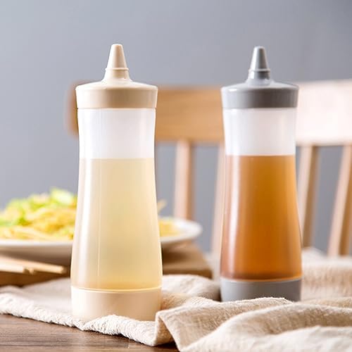 DOITOOL 6PCS Pink Condiment Squeeze Bottles with Cap