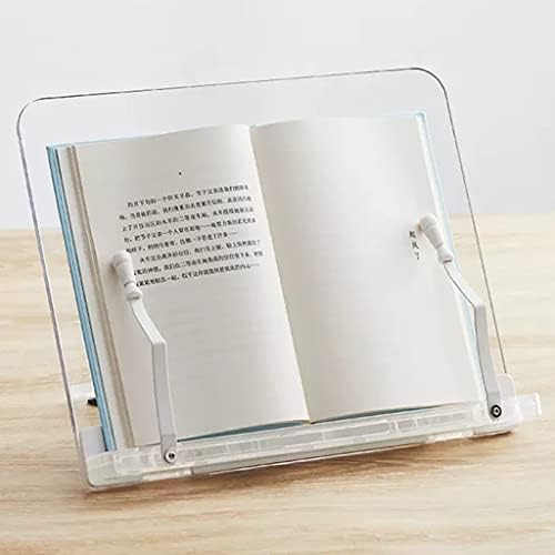 Clear Cookbook Holder Stand with Page Clips