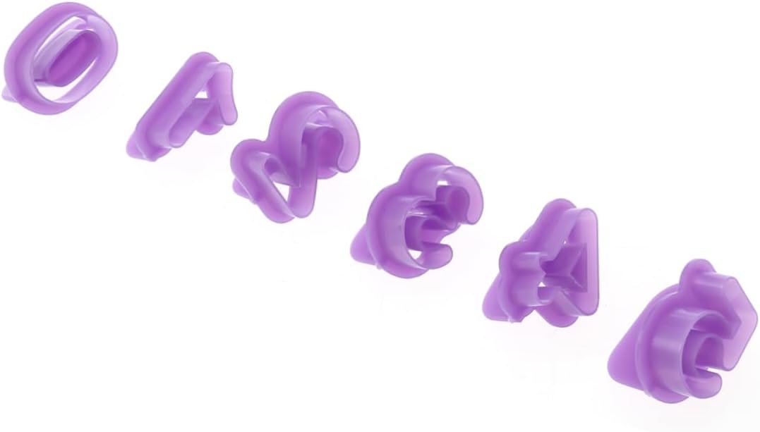 CIYODO 40Pcs DIY Alphabet Letter Number Fondant Cake Cutters Set