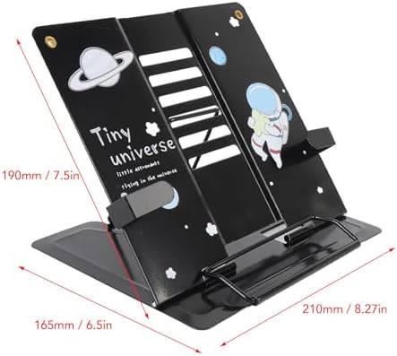 Asixxsix Small Metal Book Stand with Pattern Design 1
