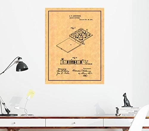 Biscuit Cutters Patent Print with Border 5x7