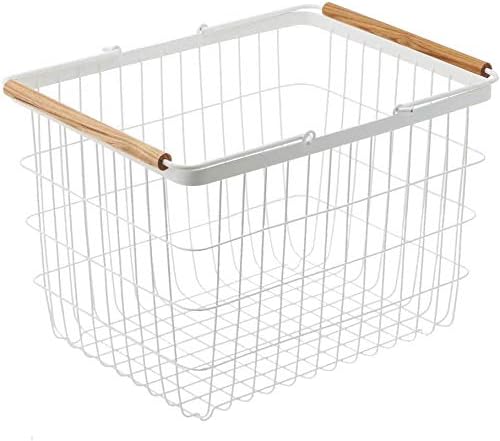 YAMAZAKI Laundry Baskets Medium White Pack of 2 1