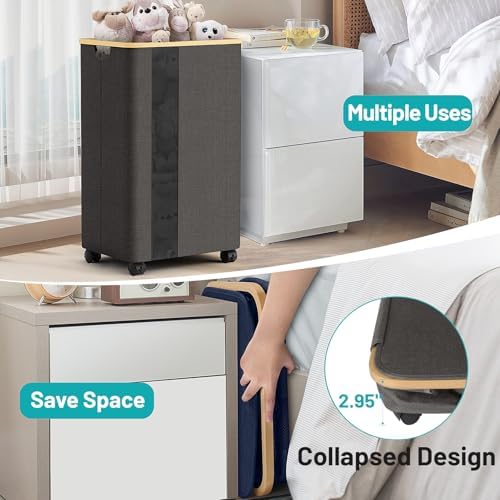 BlissTotes Laundry Basket with Lid and Wheels