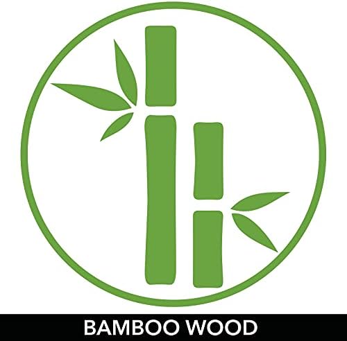 mDesign Bamboo Laundry Hamper with Shelves and Storage Surface