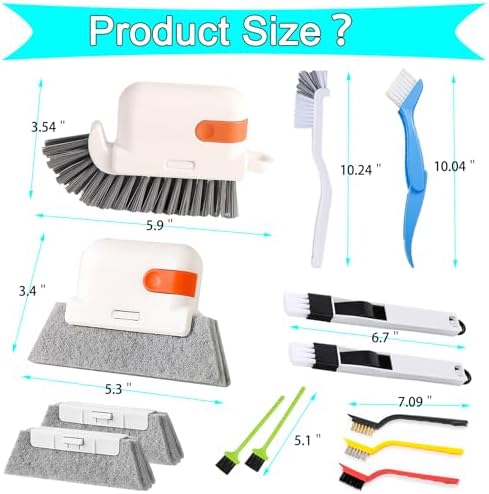 SCCUP 13PCS Window Groove Cleaning Brush Kit 1