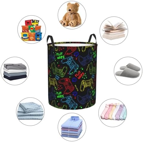 Luixdie Gaming Laundry Basket for Kids and Boys 1