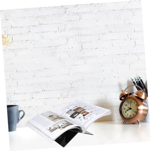Amosfun Adjustable Cookbook Stand Black Acrylic