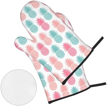 Pineapple Oven Mitts 4 Pcs Set for Kitchen Cooking