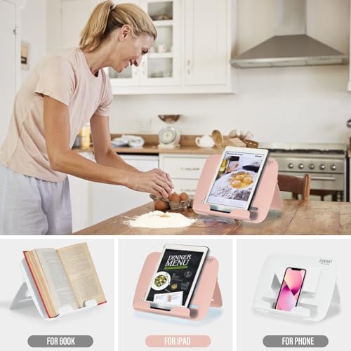 Dinrgo 2Pack Portable Book Stand for Kids Reading Hands Free 1