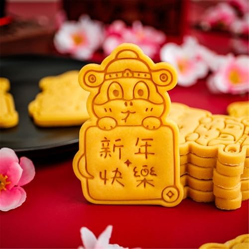 SHEGOTO Snake Year Biscuits Cutter Cookie Stamp