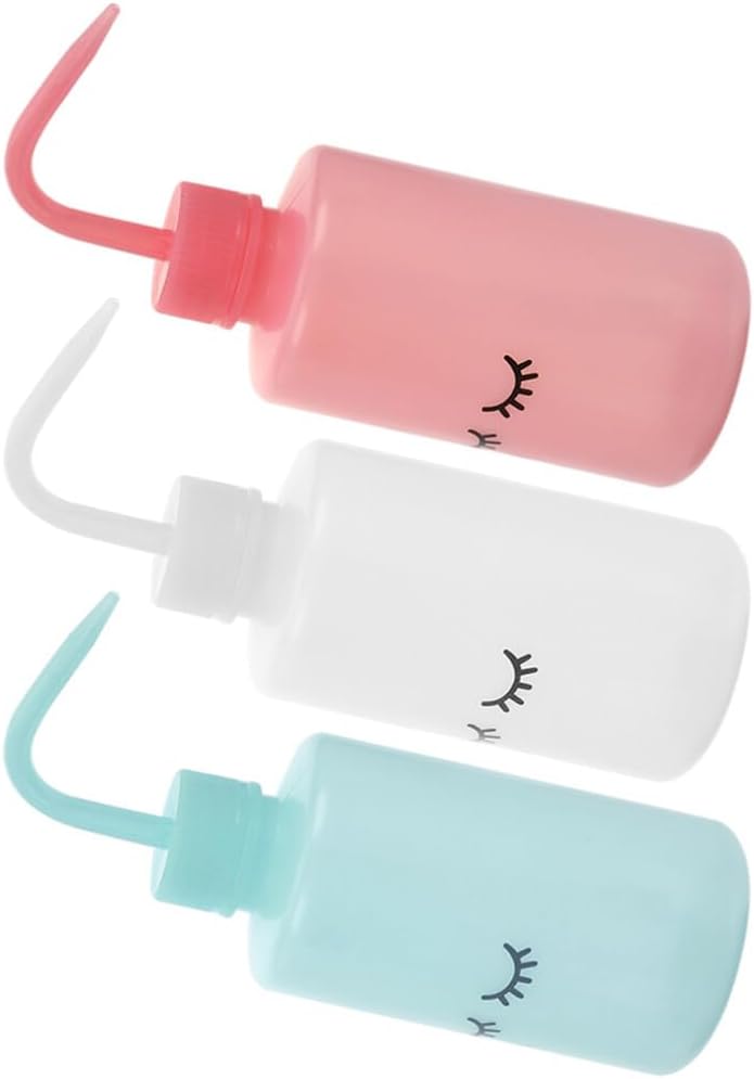 ibasenice 3PCS Curved Mouth Squeeze Wash Bottles 1
