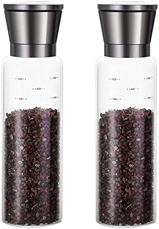 SLOFL Salt Pepper Mill Set of 2 Adjustable Coarseness Grinders 1