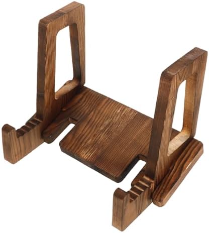 IMIKEYA 2pcs Wooden Recipe Stand Cookbook Holder Kitchen Decor