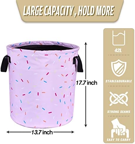 NUTAINLA Foldable Donut Laundry Basket 177x137 Inch