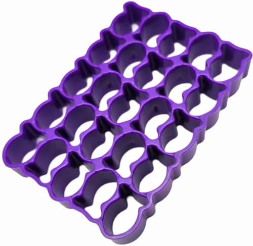 25-Cavity Gold Fish Cookie Cutter for Baking - Purple