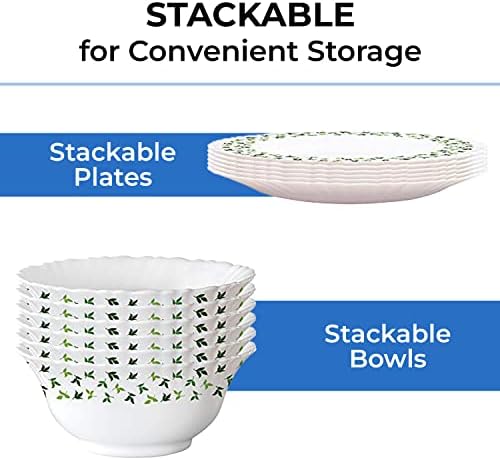 Larah by Borosil Gourmet Dinnerware Set For 6