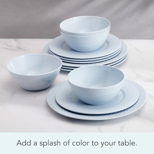 Mikasa Trellis Pastel Bone China Dinnerware Set 12 Piece 1