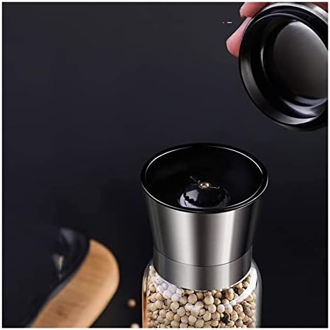 SLOFL Salt Pepper Mill Set of 2 Adjustable Coarseness Grinders 1