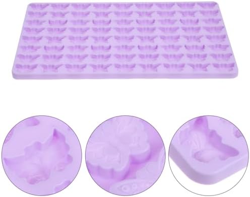 Hoement DIY Butterfly Fondant Silicone Cookie Mold 72 Grid Reusable