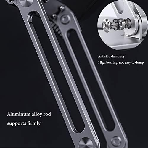 UHRLGHS Foldable Book Stand with Adjustable Height and Angle Silver