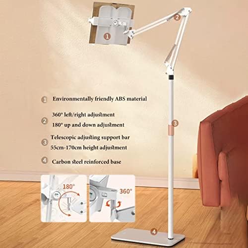 UHRLGHS Adjustable Floor Book Stand for Reading and Laptop