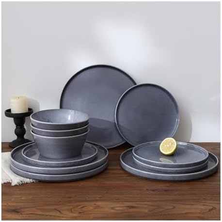 Famiware Annecy Misty-Blue Dinnerware Set for 4