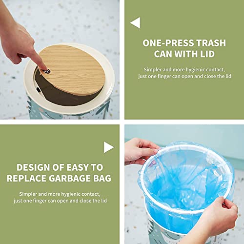 Cute Dino Bathroom Trash Can with Lid 866 x 143 Inch