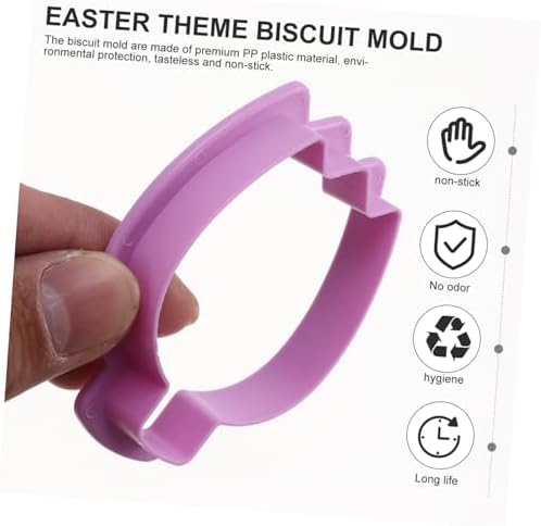 UTHCLO 10Pcs Easter Cookie Cutters Set PP Plastic