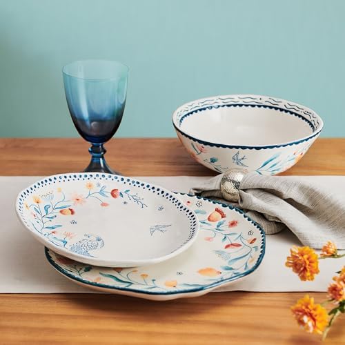 Fitz and Floyd Gracie Floral 12-Piece Dinnerware Set