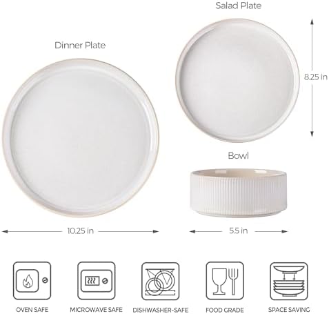 TheTerra Ceramic Dinnerware Set for 6