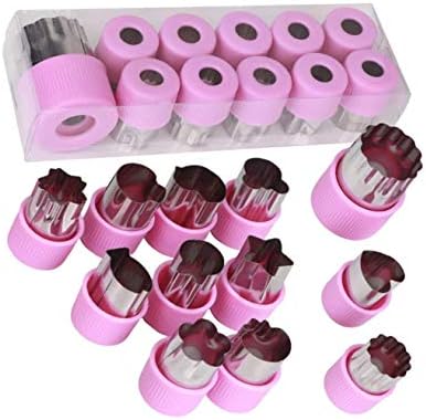 Hoshen 12-Piece PP Hand Guard Biscuit Knife Set - Purple