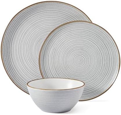 Pfaltzgraff Rowan Gray 12-Piece Dinnerware Set