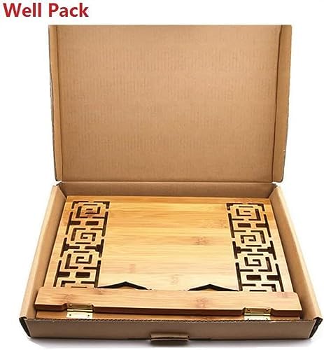 JACCOS Adjustable Bamboo Book Stand with Foldable Design