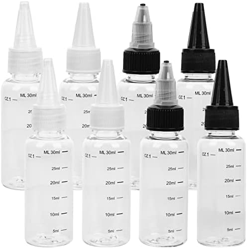 Alipis Reusable Squeeze Bottles with Scale 8 Pcs