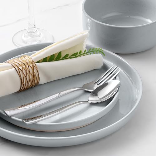 LIANYU 12-Piece Stoneware Dinnerware Set for 4