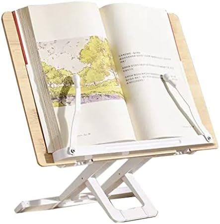 UHRLGHS Adjustable Cookbook Stand with Page Clips