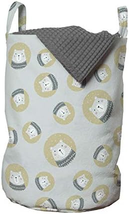 Ambesonne Scandinavian Laundry Bag with Polar Bear Design