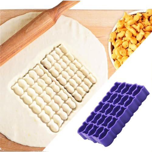 25 Cavity Goldfish Cookie Cutter - Purple