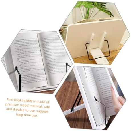 SECFOU Adjustable Book Stand Holder for Reading and Display