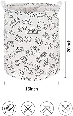 RoyBoder Waterproof Laundry Basket with Handle for Home Bedroom and Dorm