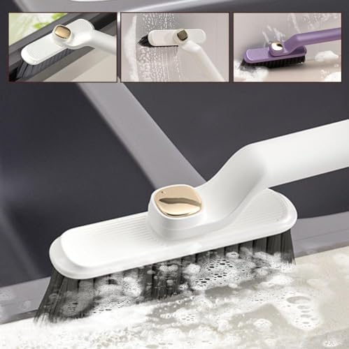 360 Rotating Crevice Cleaning Brush - Hard Bristle for Kitchen Bathroom