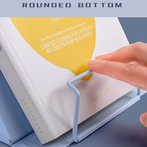 MEIBAOGE Adjustable Metal Book Stand with Page Clip