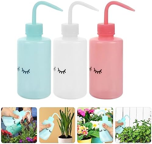NIYANGLE 3pcs Curved Mouth Squeeze Bottle Set