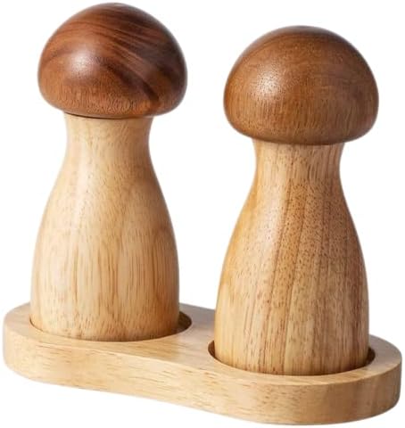 ABOOFAN 2Pcs Mushroom Salt and Pepper Set