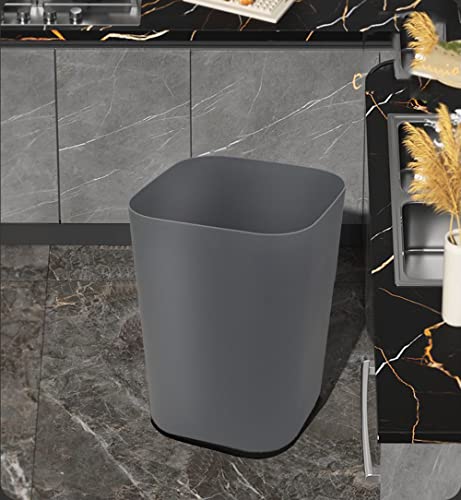 Gereen 2 Gallon Square Trash Can Pack of 2 WhiteGray