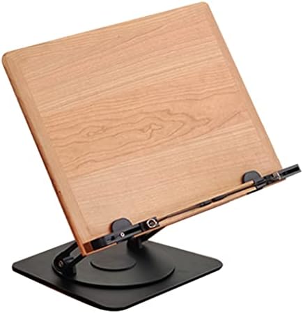 UHRLGHS Metal Book Stand with 360 Rotation and Adjustable Height