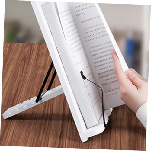 Elegant Wood Book Holder Stand for Cookbooks and Tablets